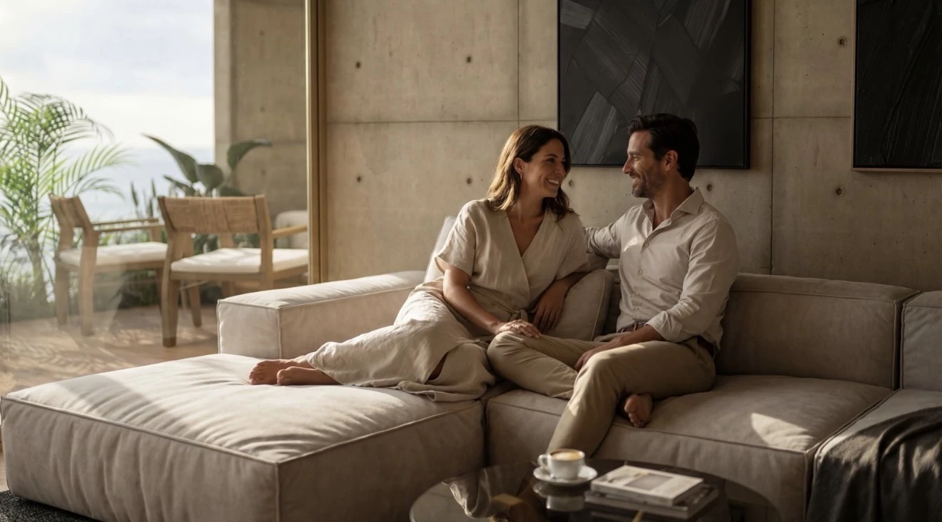 Sala del proyecto habitada, pieza de campaña producida desde el recorrido