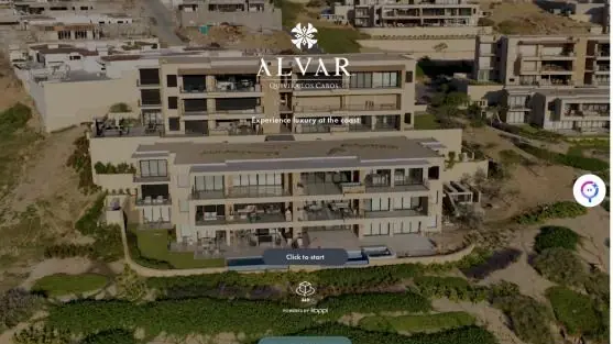 Pantalla de inicio del recorrido de Alvar en Koppi