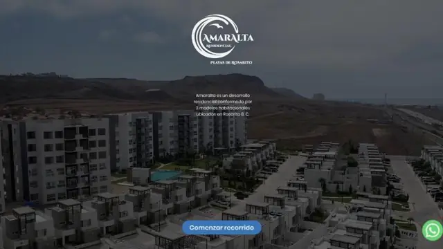 Pantalla de inicio del recorrido de Amaralta en Koppi