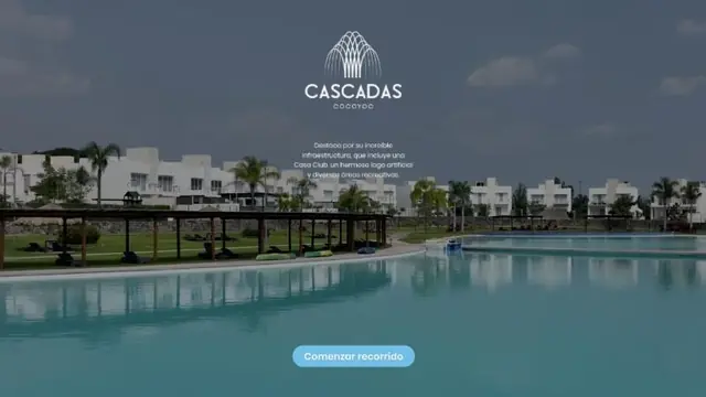 Pantalla de inicio del recorrido de Cascadas Cocoyoc en Koppi