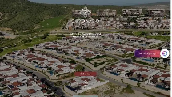 Pantalla de inicio del recorrido de Coronado en Koppi