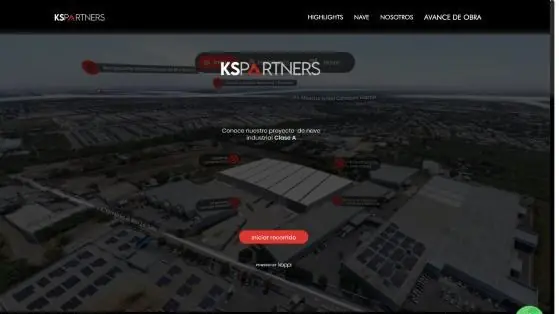 Pantalla de inicio del recorrido de KS Partners en Koppi