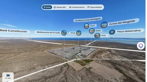 Pantalla de inicio del recorrido de Misión Punta Norte en Koppi