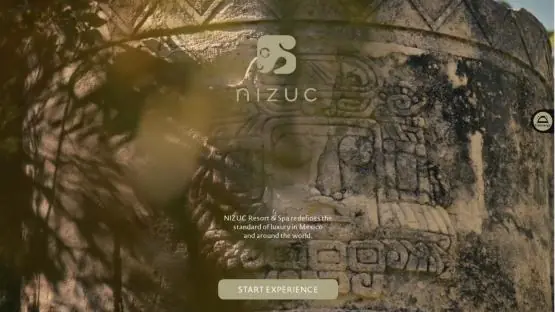 Pantalla de inicio del recorrido de Nizuc en Koppi