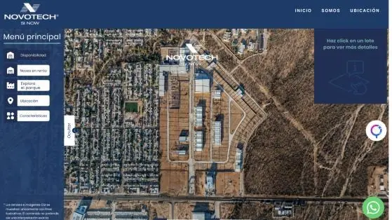 Pantalla de inicio del recorrido de Novotech La Paz en Koppi
