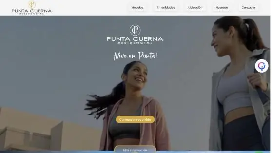 Pantalla de inicio del recorrido de Punta Cuerna en Koppi