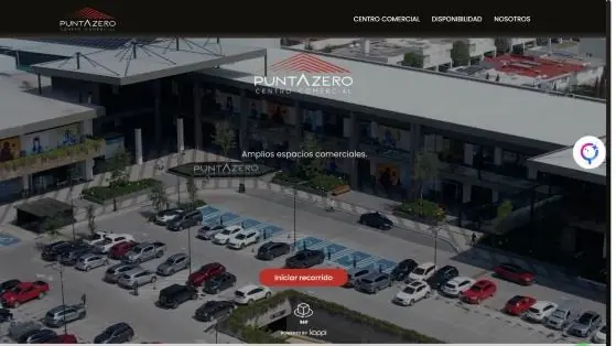 Pantalla de inicio del recorrido de Punta Zero en Koppi