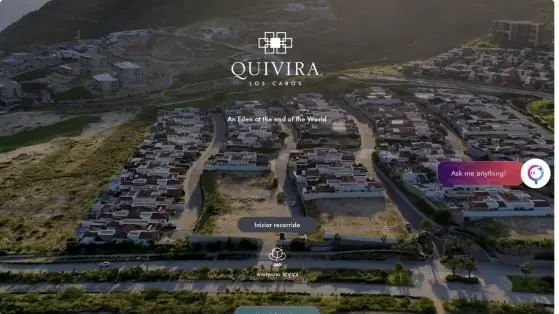 Pantalla de inicio del recorrido de Quivira en Koppi