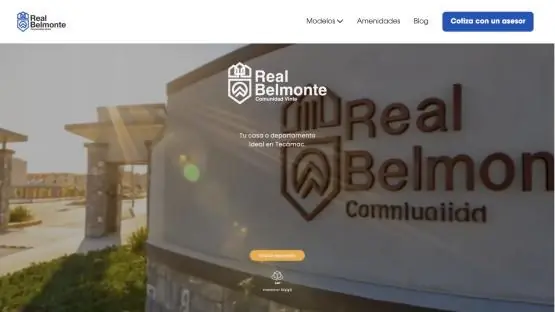 Pantalla de inicio del recorrido de Real Belmonte en Koppi
