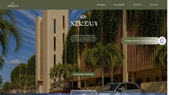 Pantalla de inicio del recorrido de Xerena en Koppi