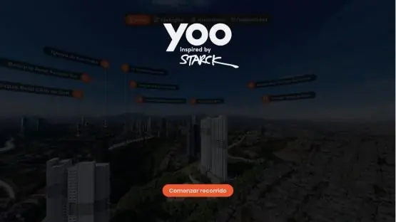 Pantalla de inicio del recorrido de Yoo en Koppi